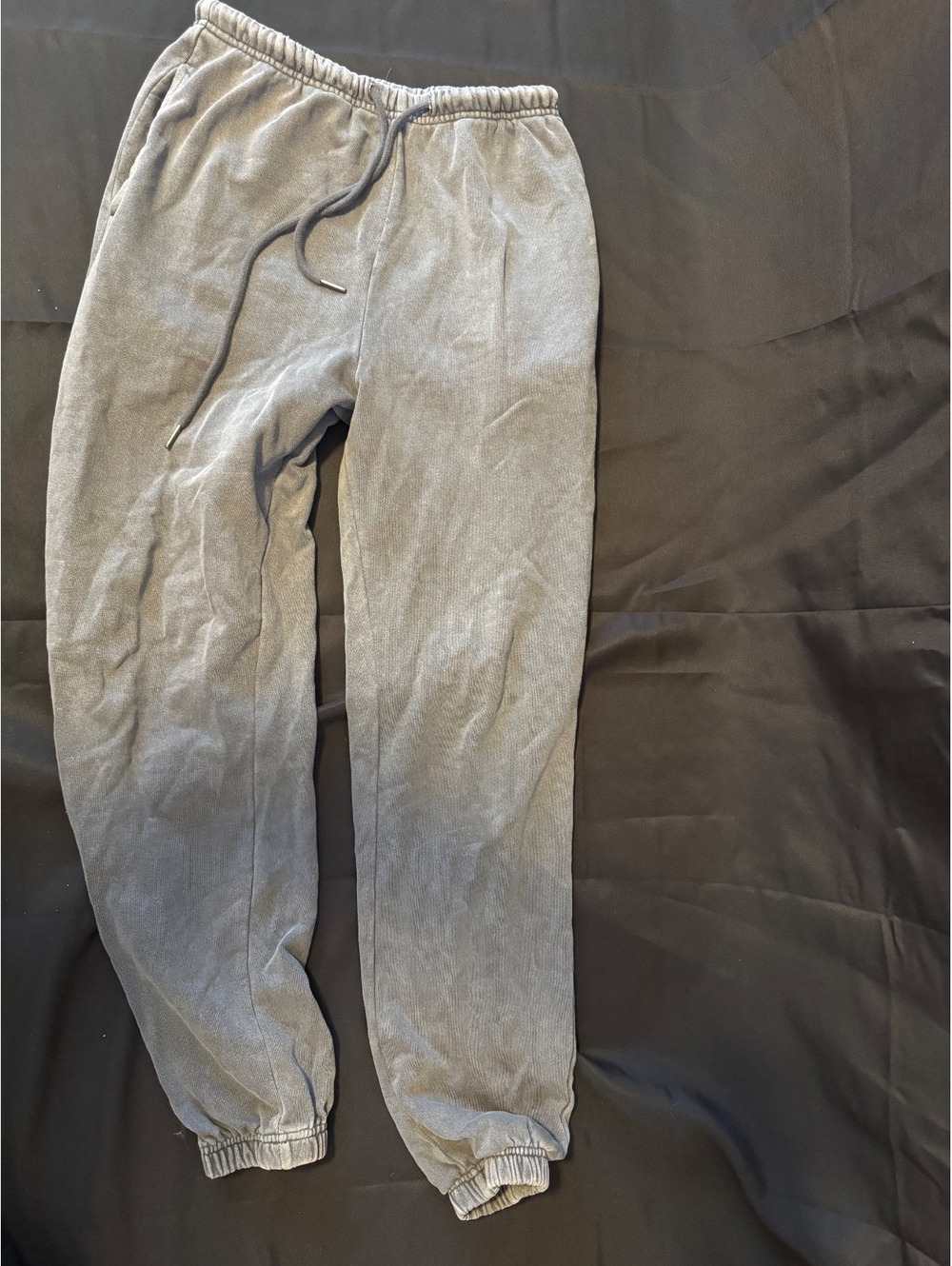 Forever 21 Gray Sweatpants with Elastic Waist and Cuffs, US